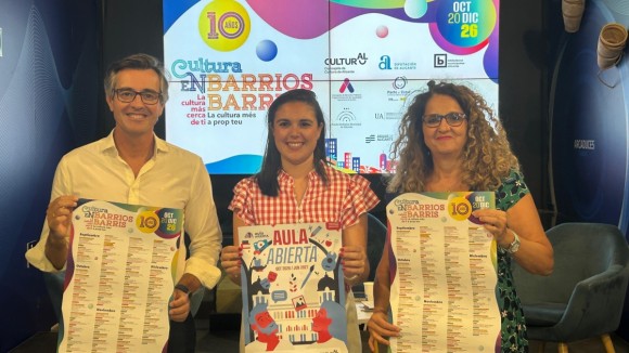 'Cultura en Barrios' programa 70 actividades más hasta diciembre en Alicante