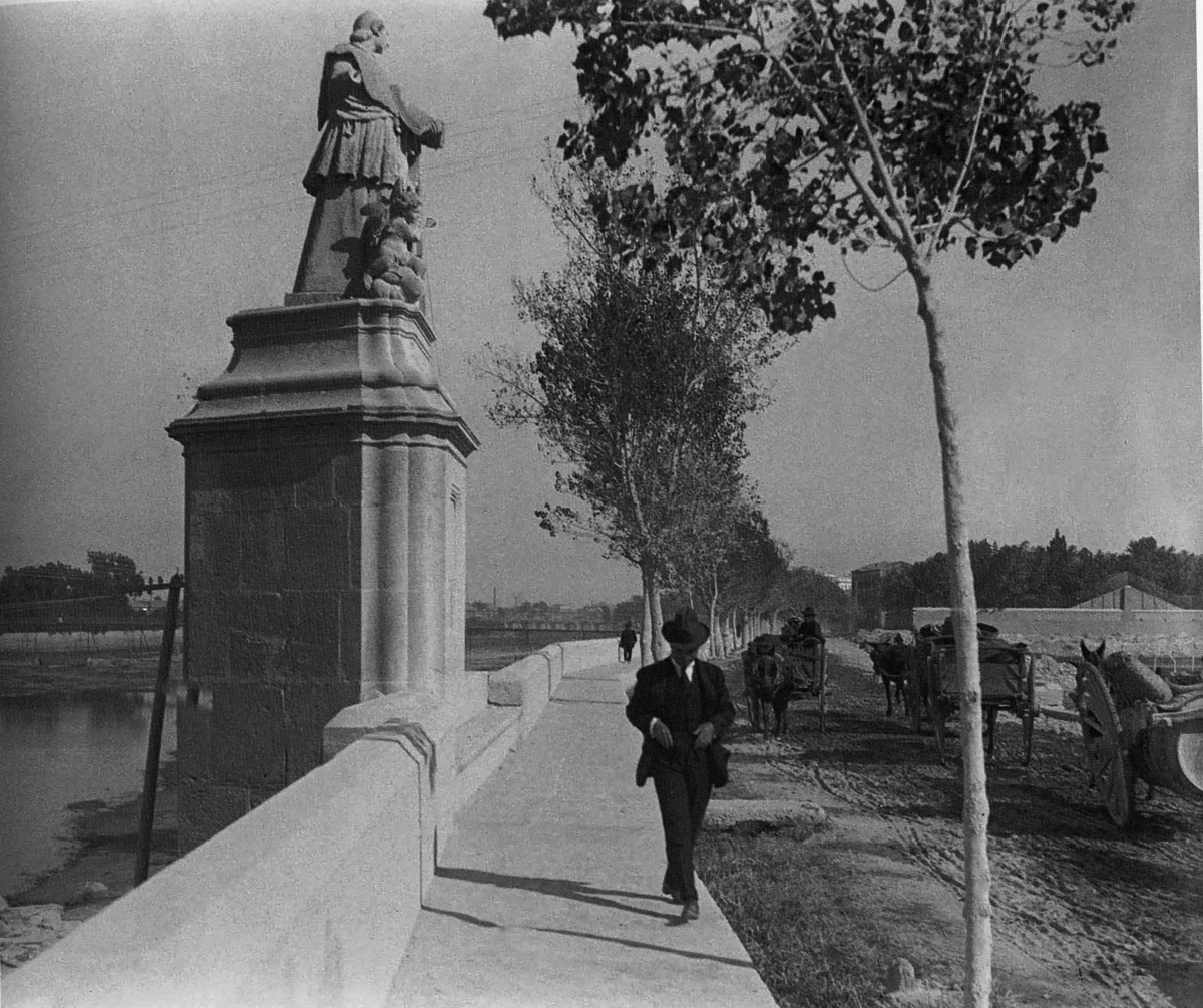 Foto del paseo de la Pechina en el siglo XIX. - Foto del paseo de la Pechina en el siglo XIX.