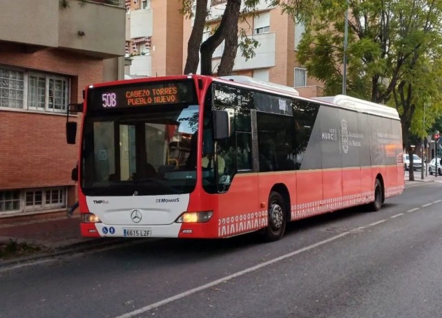 Los viajeros en autobús aumentan un 0,4% en julio en la Región de Murcia