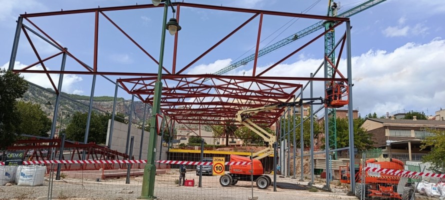 La finalización del pabellón de gimnasia de Alcoy se aplaza a marzo tras prorrogar seis meses las obras