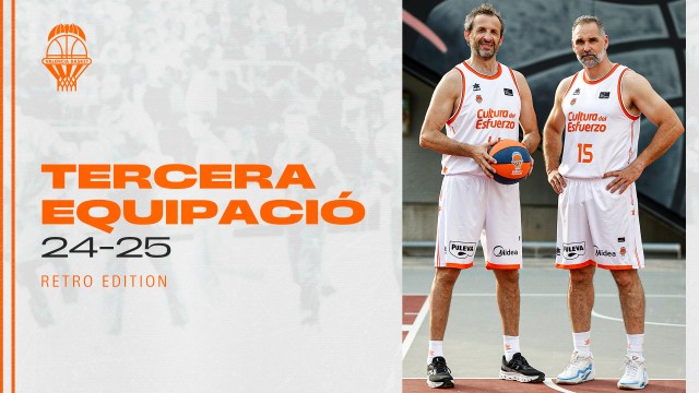 Apuesta por el retro taronja en la tercera equipación 24-25
