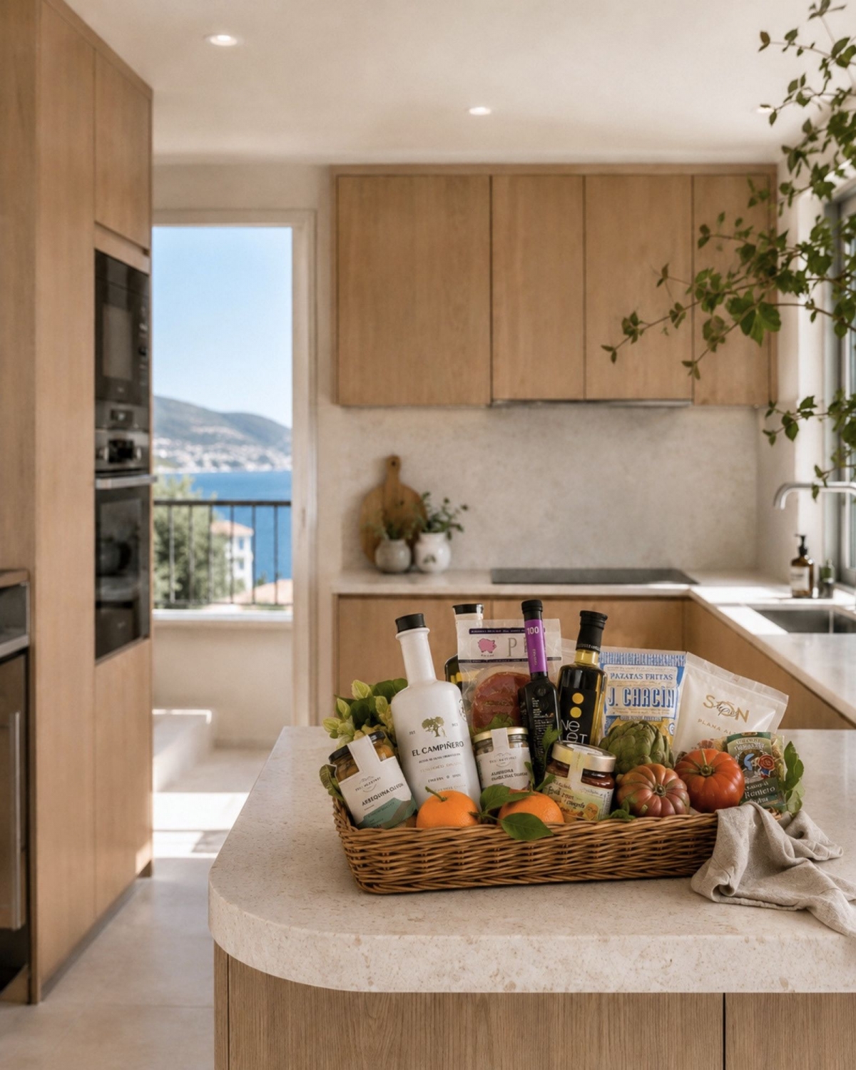 Selección de producto local integrada en la vivienda, para conectar al propietario con el tejido local de Castellón.