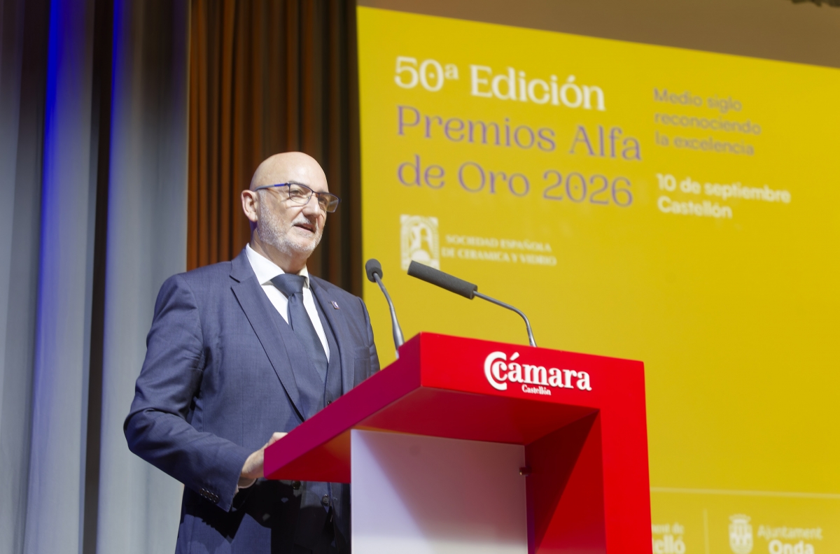 El presidente de la Sociedad Española de Cerámica y Vidrio.