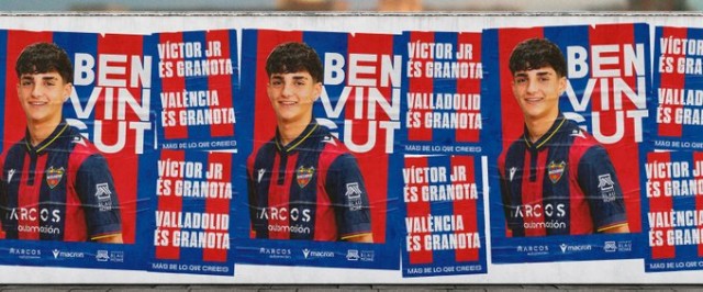 El Levante incorpora al juvenil Víctor Fernández, hijo del exdelantero del Villarreal
