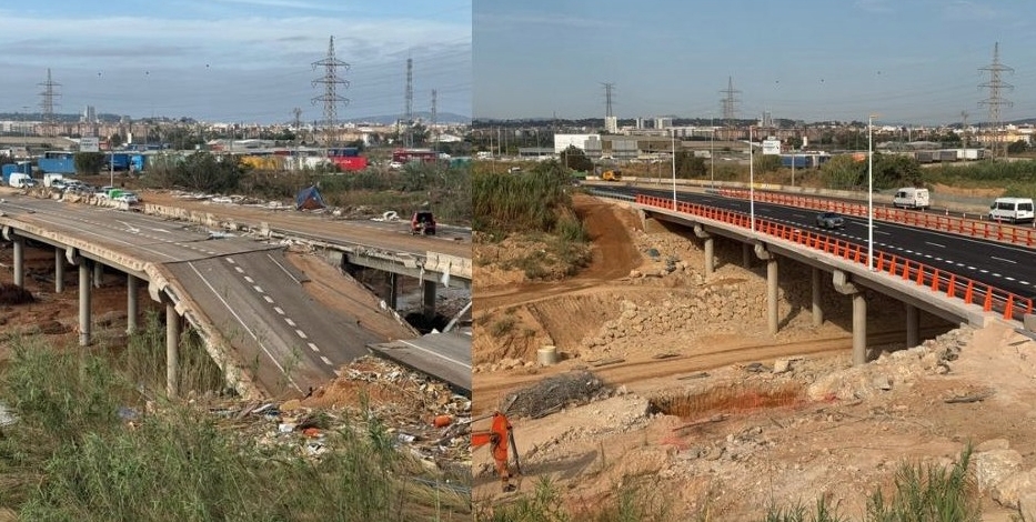 Antes y después de la CV-33.
