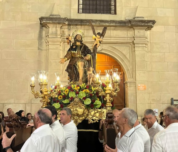 San Roque vuelve a su casa en Fortuna: las imágenes de la reapertura de su histórica ermita