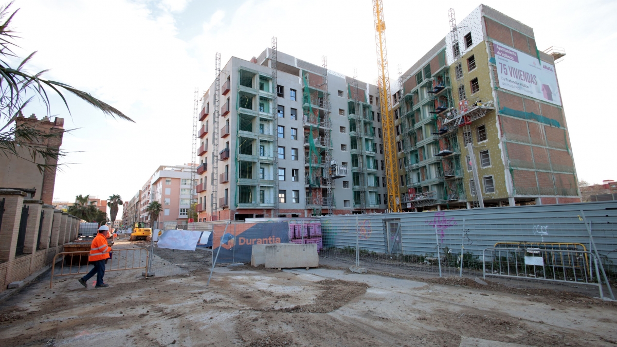 Uno de los edificios que construye Aumsa.