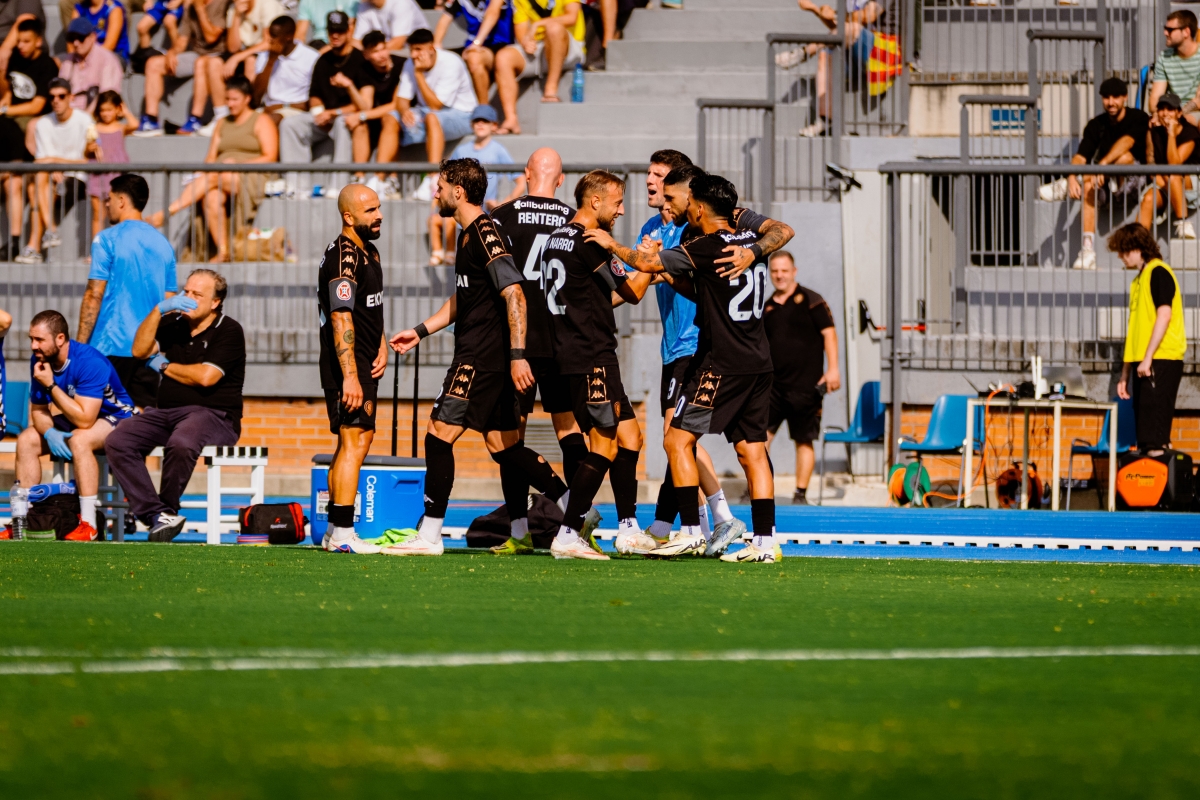 Celebración del Hércules CF de su primer gol