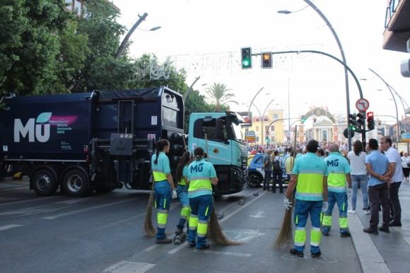 Así será el dispositivo de limpieza para la Romería de la Fuensanta en Murcia: más de 80 operarios y 32 vehículos especializados