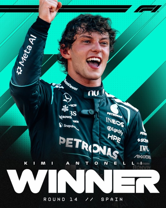 Antonelli gana en el estreno del Madring por delante de Verstappen y de Norris