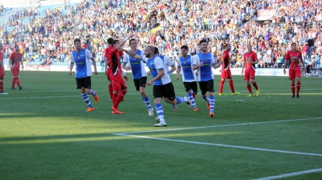 El Hércules vuelve a ganar al Tudelano y sigue su camino hacia Segunda