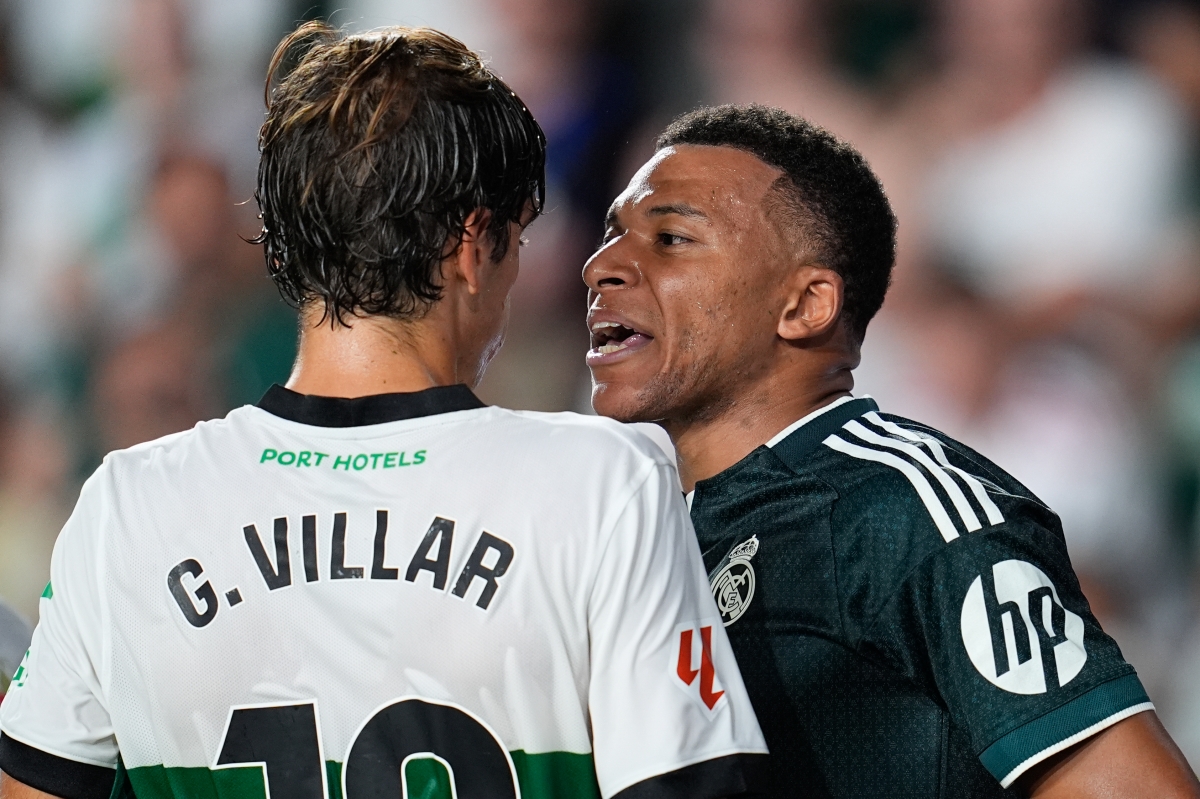 Kylian Mbappé cuando insulta a Gonzalo Villar