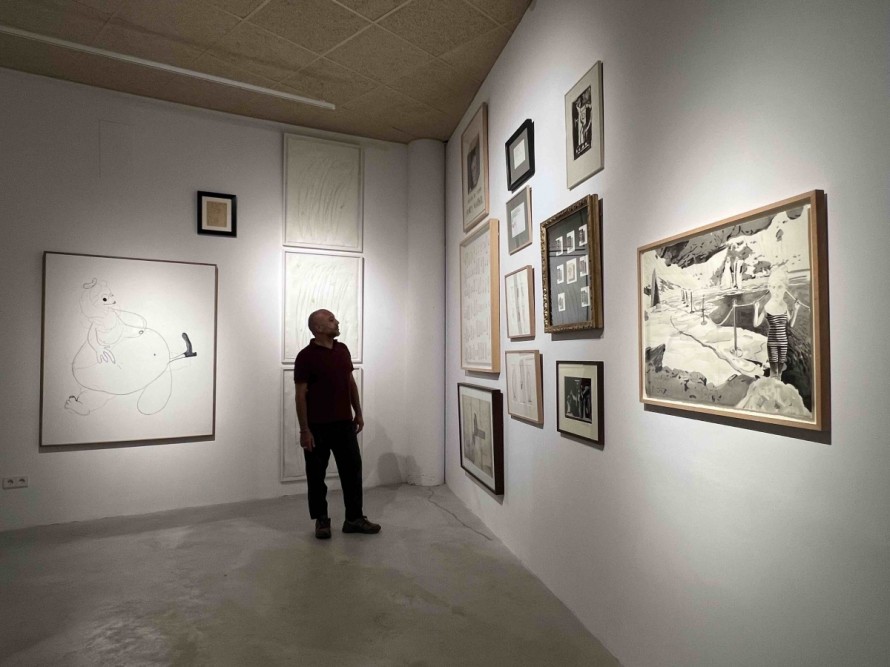 El Macvac de Vilafamés lleva su colección a la UMH de Elche con la exposición 'Gramática del Trazo'