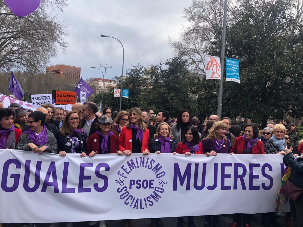 Día de la Mujer, en Madrid, en el año 2020.