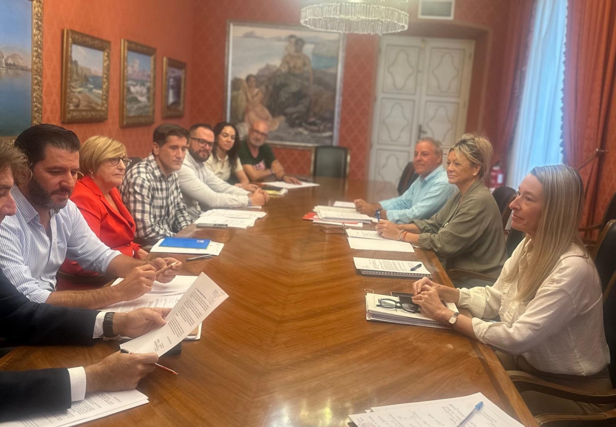 Los ediles que forman parte de la comisión de Servicios de Alicante. - Los ediles que forman parte de la comisión de Servicios de Alicante.