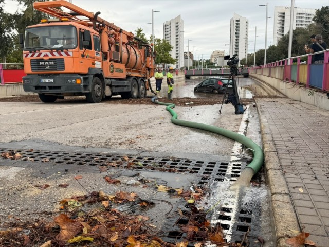 Torrent intensifica el achique en el túnel de Parc Central para recuperar la normalidad 