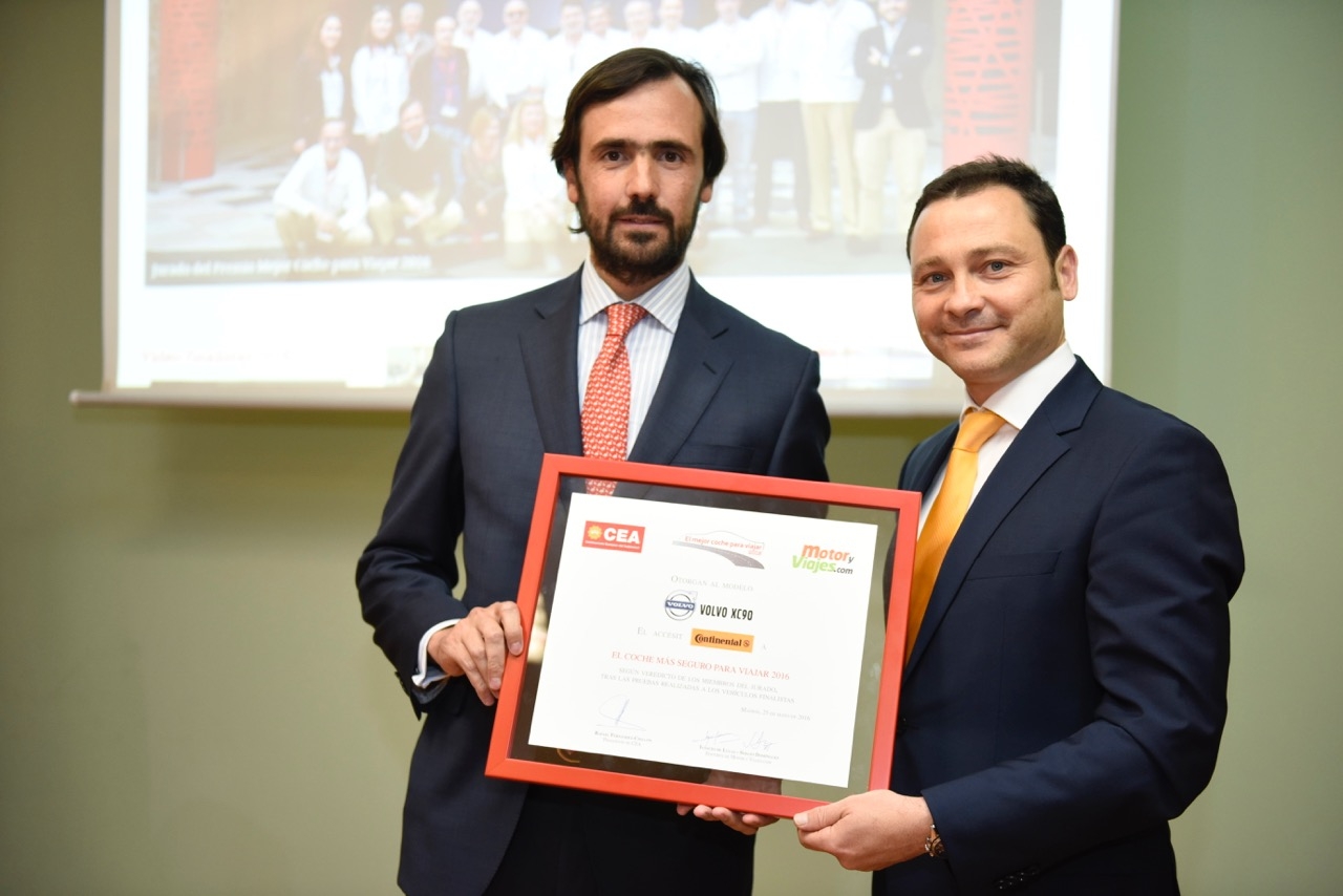 El Volvo XC90 consigue el premio de Continental al coche más seguro para viajar‏