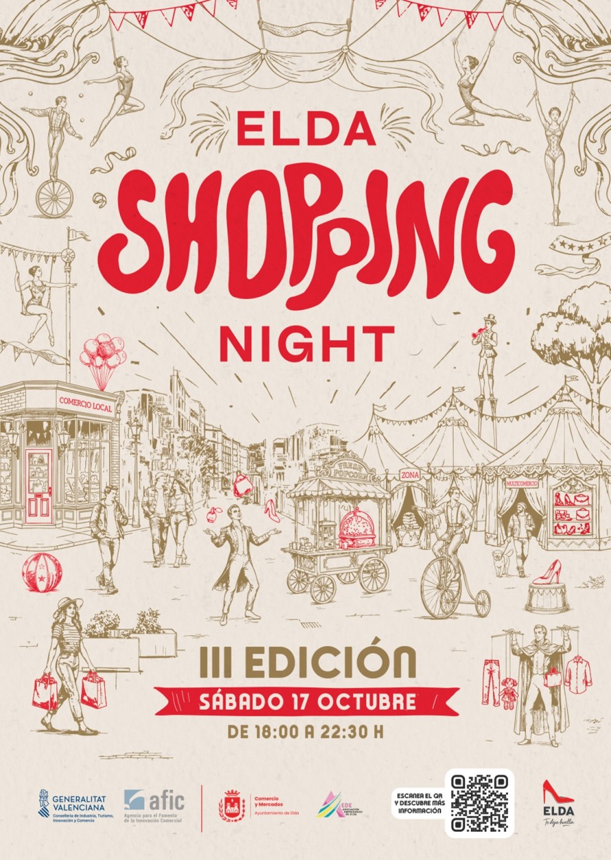 La Elda Shopping Night roza el centenar de comercios y amplía su recorrido en su tercera edición