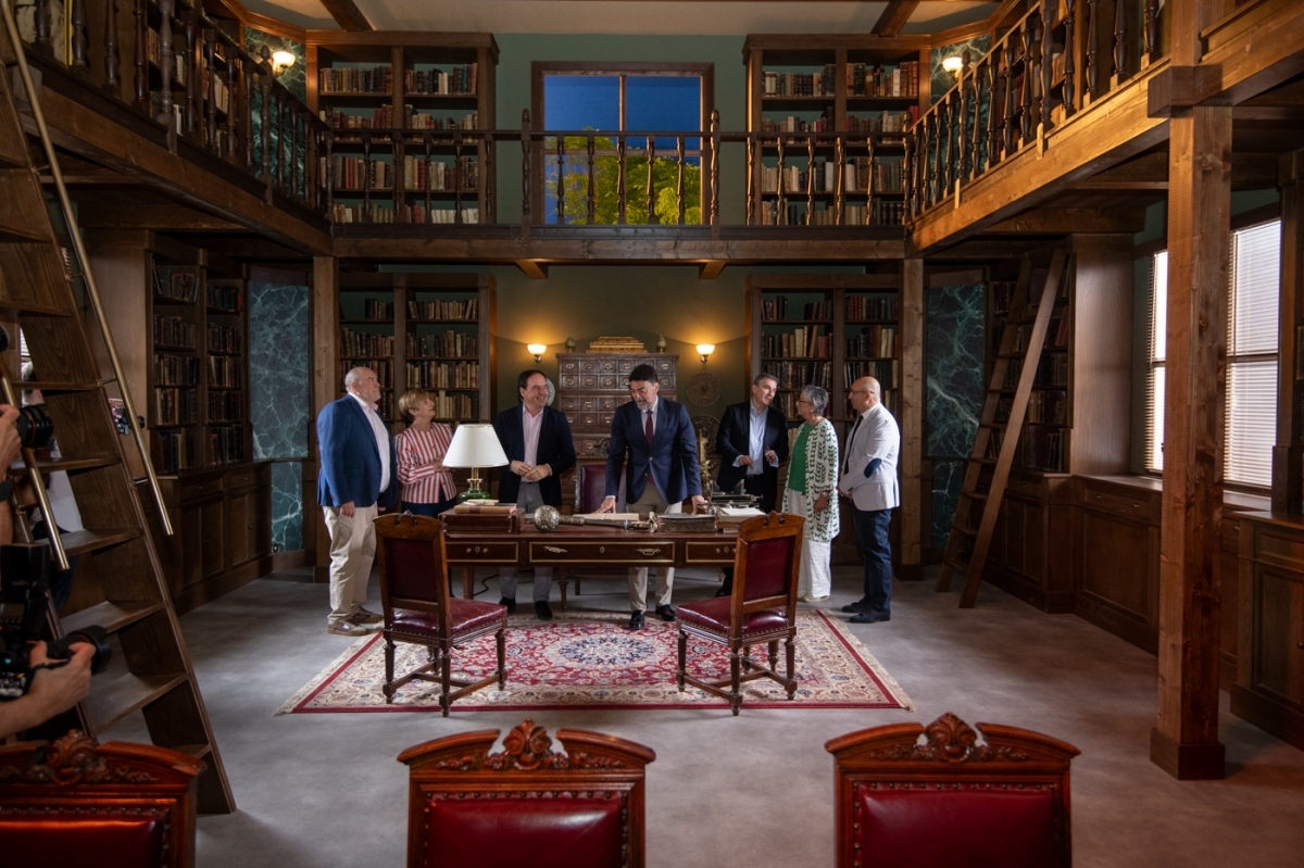 El set de rodaje de The people of the book en Ciudad de la Luz.