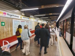 Las líneas 1 y 2 de Metrovalencia circulan todavía con retrasos por las averías de las lluvias del miércoles