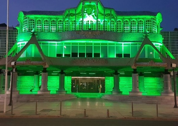 La Asamblea Regional se ilumina de verde por el Día Mundial del Alzheimer