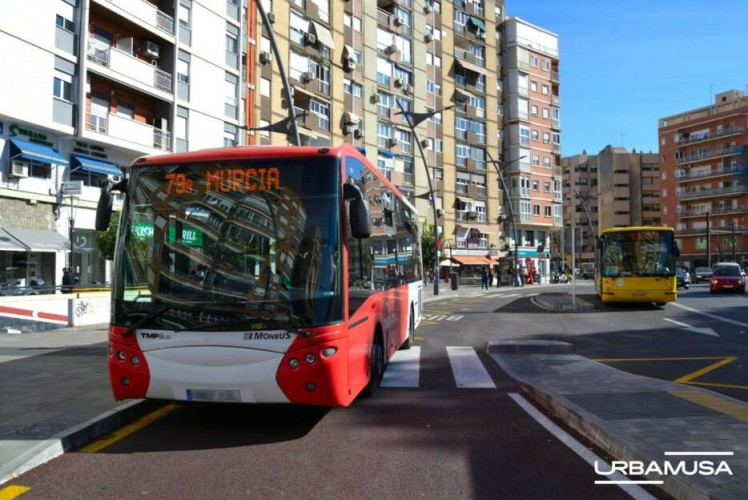 El mapa de la movilidad en Murcia: luz verde al transporte público frente al bloqueo del carril bici en Alcantarilla