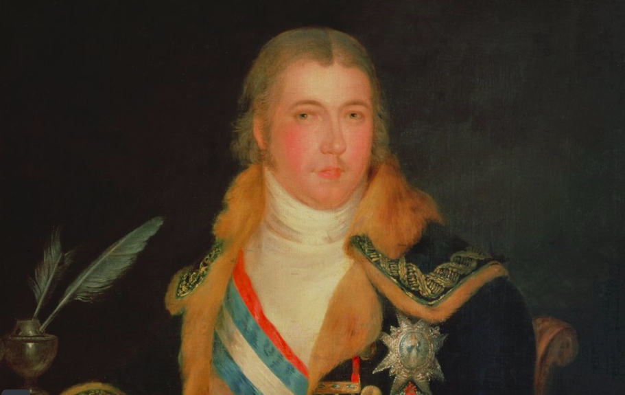 Retrato de Godoy pintado por Antonio Carnicero.