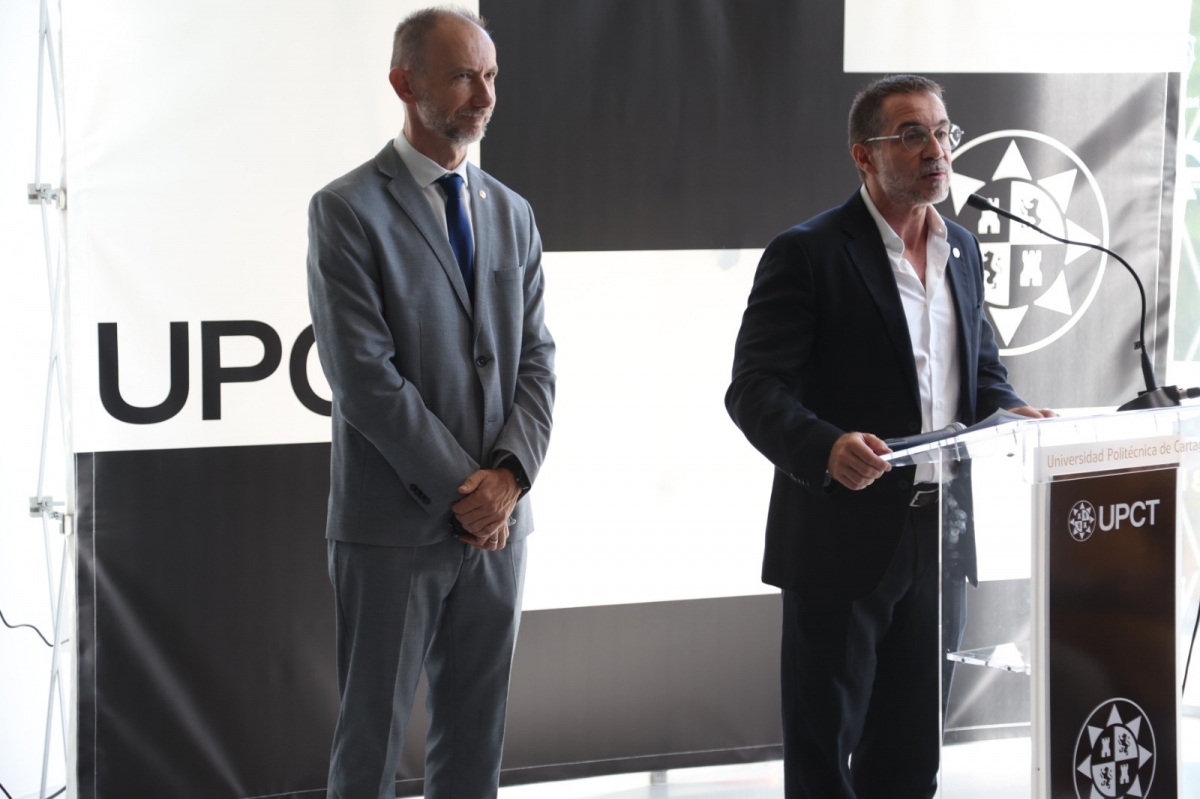 Presentación de la nueva imagen de la UPCT. - Foto: UPCT Presentación de la nueva imagen de la UPCT.