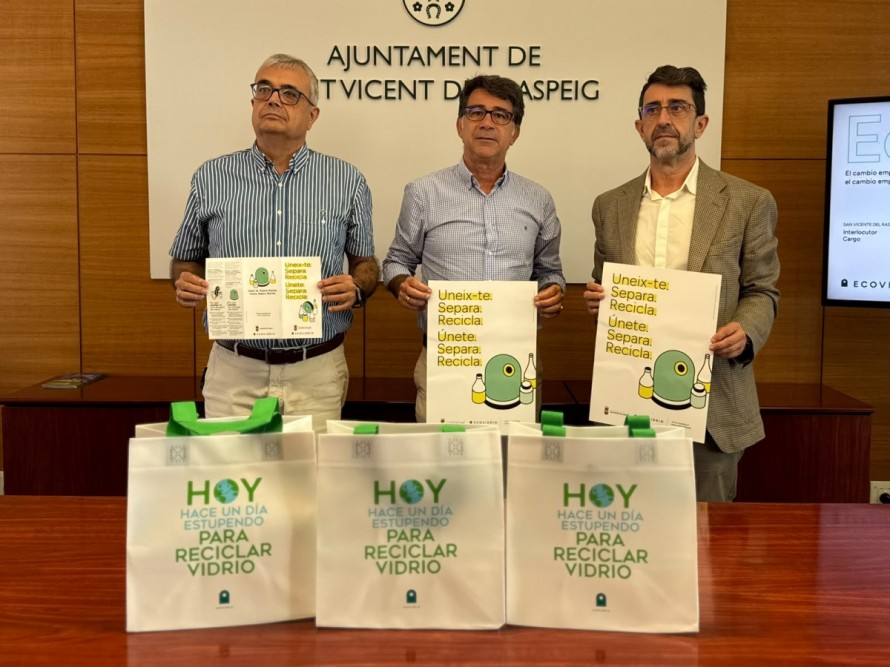 6.500 hogares de San Vicente recibirán la visita de educadores para impulsar el reciclaje de vidrio