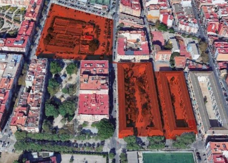 El plan para Casitas Rosas prevé cinco nuevos edificios en un solar cercano y un colegio en el suelo que libere el derribo