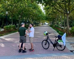 Castelló informa a pie de calle de la nueva ordenanza de movilidad sostenible en el Día Mundial sin Coches