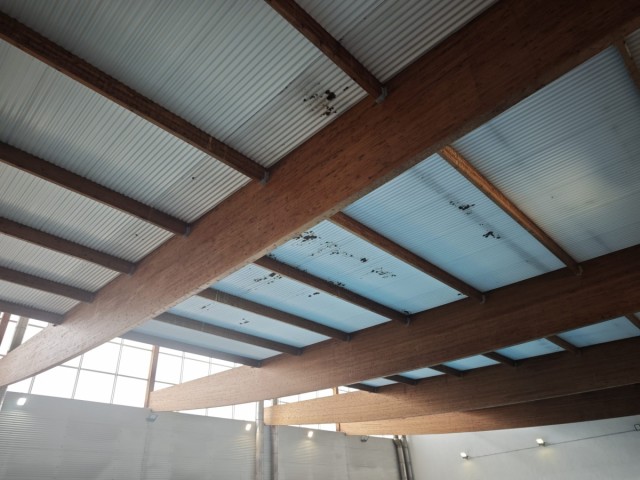 Comencen les obres de substitució de la coberta de la piscina municipal d'Oliva