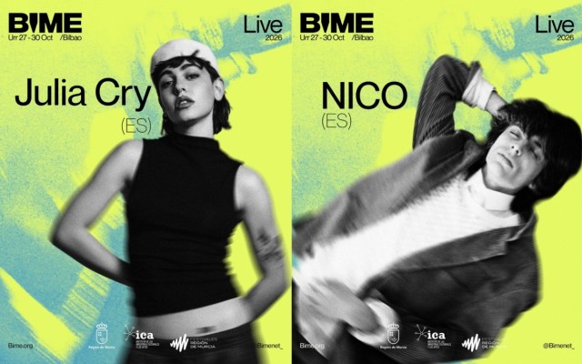 Los artistas murcianos Julia Cry y NICO actuarán en el BIME, el encuentro de la industria musical más importante de España