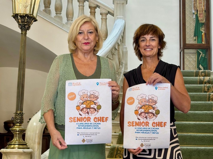 Castelló congrega a 20 parejas de abuelos y nietos en el concurso de cocina 'Senior Chef'