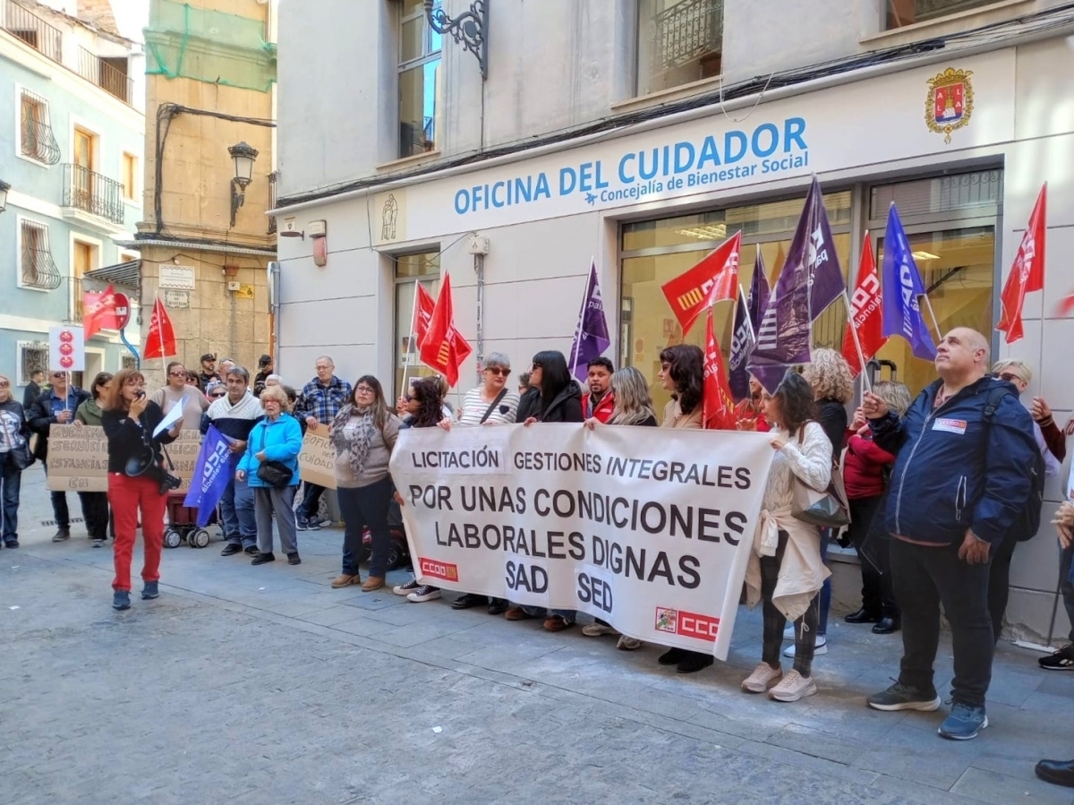 Una de las concentraciones reivindicativas de la reapertura del SED de Alicante. - Una de las concentraciones reivindicativas de la reapertura del SED de Alicante.
