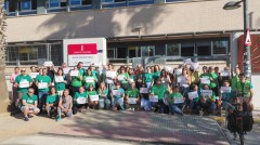 El profesorado del Andreu Alfaro de Paiporta se concentra para exigir a Conselleria la climatización del instituto