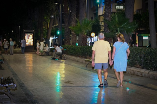 Torrent refuerza la iluminación de la avenida al Vedat con 123 nuevas luminarias LED en las aceras