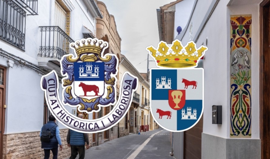 El nuevo escudo de Manises sin el lema de ciudad 