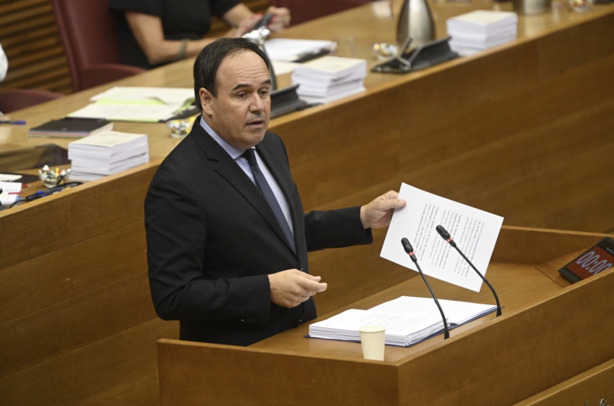 El presidente de la Generalitat, Juanfran Pérez Llorca, en el Debate de Política General.