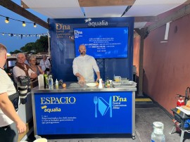 Bruno Ruiz lleva Alma de Mar, la sal nacida de la innovación de Aqualia, a la alta cocina del D*na