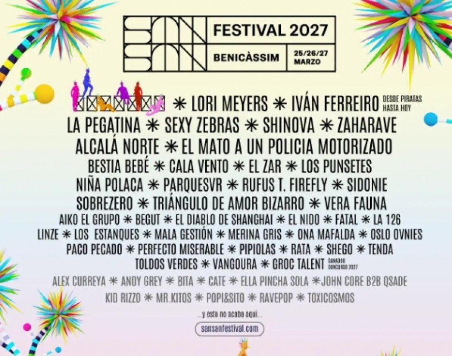 Lori Meyers, Iván Ferreiro o Shinova: el SanSan Festival 2027 desvela su cartel casi al completo