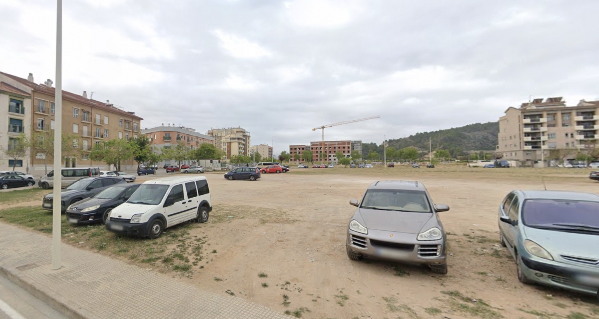 Parcela donde se prevé construir el Centro Integrado de Formación Profesional de Gandia.