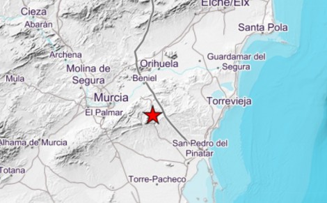 Beniel vuelve a temblar con dos terremotos de madrugada sentidos en la Región y la Vega Baja