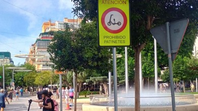 Benidorm pone coto a los patinetes en zonas peatonales: ya ha impuesto 1.100 sanciones a los usuarios 