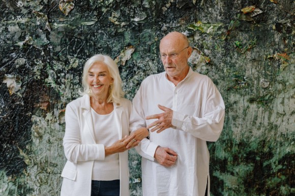 Anselm Kiefer visita su gran exposición en València
