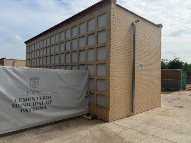Paterna construye 160 nuevos nichos para adaptar el cementerio municipal al crecimiento de la ciudad