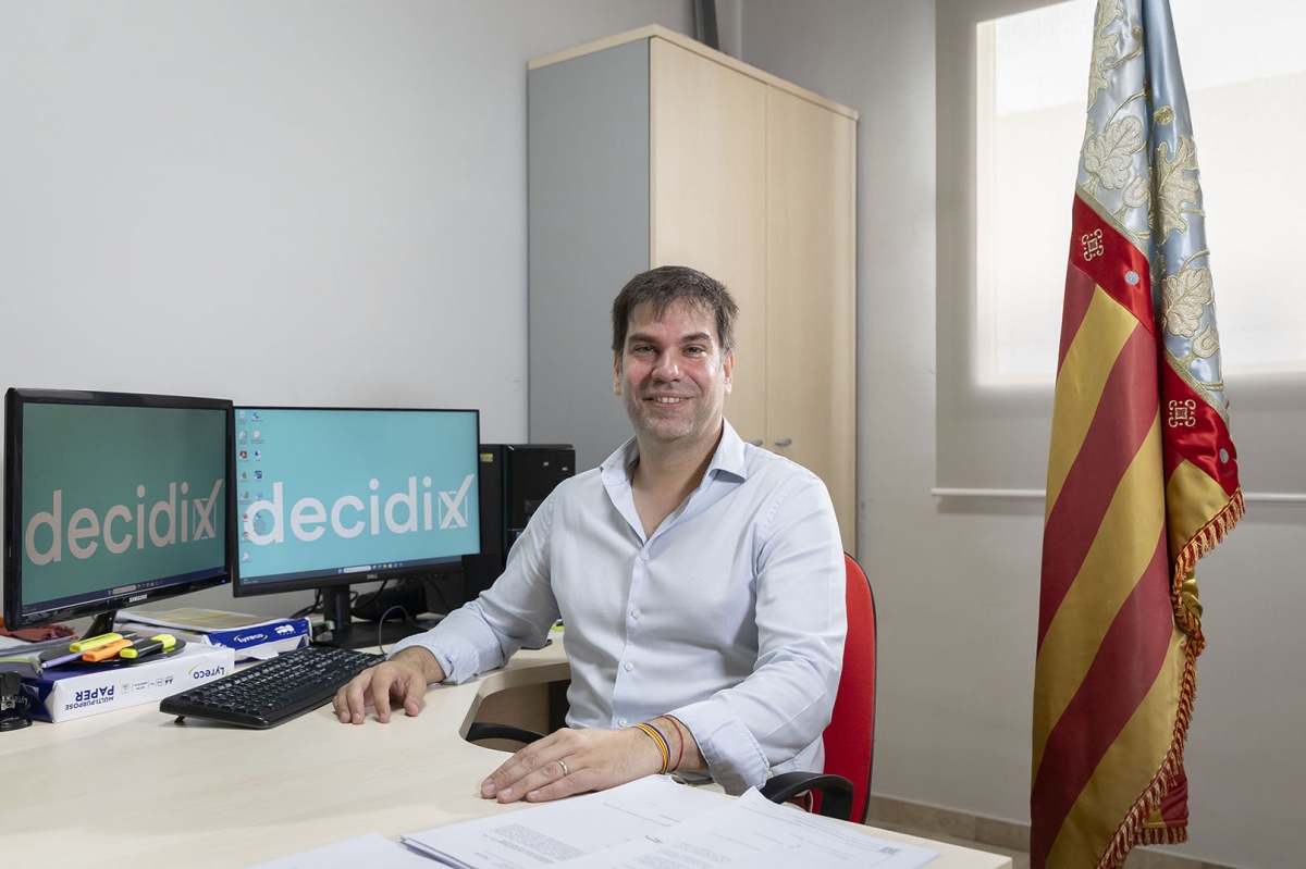 El Secretario Federal de Decidix, Joan Carles Puchalt. - Foto: MARGA FERRER El Secretario Federal de Decidix, Joan Carles Puchalt.