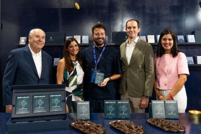 Benigar presenta en Alicante Gastronómica Chocolate Benigar, creado junto a Pablo Montoro y Marcos Tonda