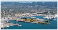 Los plazos del futuro hub eólico de PortCastelló: la obra del muelle sur empezará en 2027 y la producción industrial arrancará en 2034