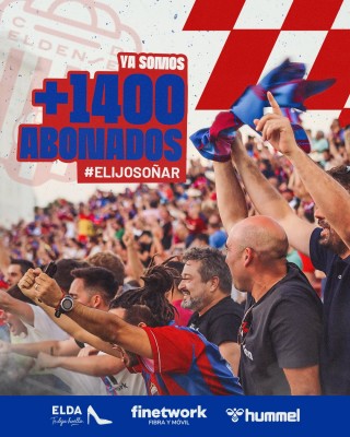 El Eldense alcanza la cifra de 1.400 abonados tras diez días de campaña
